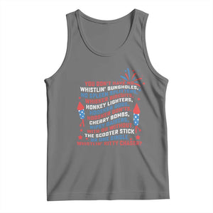 Funny You Dont Have No Whistlin Bungholes Tank Top USA Flag 4th Of July TS11 Black Heather Print Your Wear