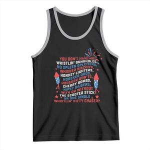 Funny You Dont Have No Whistlin Bungholes Tank Top USA Flag 4th Of July TS11 Black Athletic Heather Print Your Wear