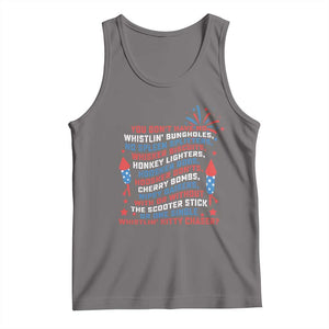 Funny You Dont Have No Whistlin Bungholes Tank Top USA Flag 4th Of July TS11 Deep Heather Print Your Wear