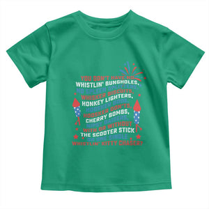 Funny You Dont Have No Whistlin Bungholes Toddler T Shirt USA Flag 4th Of July TS11 Irish Green Print Your Wear