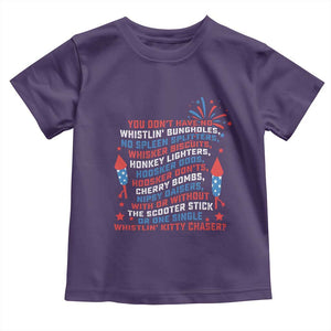 Funny You Dont Have No Whistlin Bungholes Toddler T Shirt USA Flag 4th Of July TS11 Purple Print Your Wear