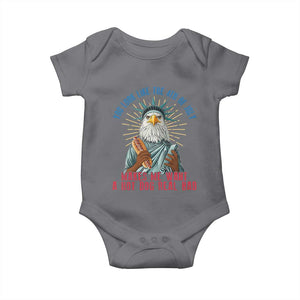 Funny You Look Like The 4th Of July Makes Me Want A Hot Dog Real Bad Baby Onesie Eagle Statue Of Liberty TS11 Charcoal Print Your Wear