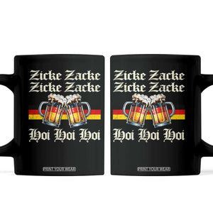 Funny Zicke Zacke Hoi Coffee Mug Oktoberfest German Flag Party TS11 Black Print Your Wear