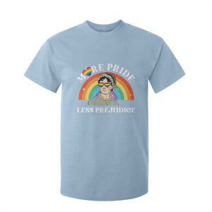 Gay Pride T Shirt For Kid More Pride Less Prejudice LGBT Pride Month TS02 Light Blue Print Your Wear