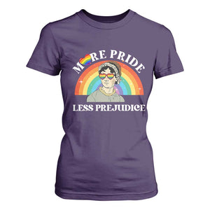 Gay Pride T Shirt For Women More Pride Less Prejudice LGBT Pride Month TS02 Purple Print Your Wear