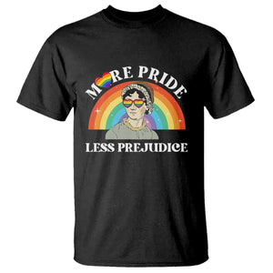 Gay Pride T Shirt More Pride Less Prejudice LGBT Pride Month TS02 Black Print Your Wear