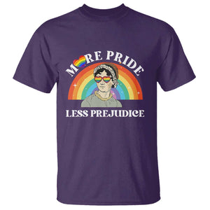 Gay Pride T Shirt More Pride Less Prejudice LGBT Pride Month TS02 Purple Print Your Wear