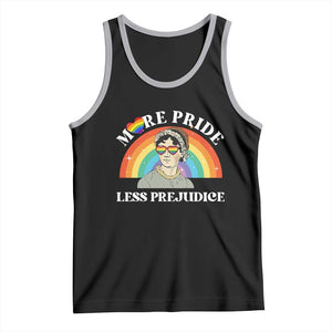 Gay Pride Tank Top More Pride Less Prejudice LGBT Pride Month TS02 Black Athletic Heather Print Your Wear