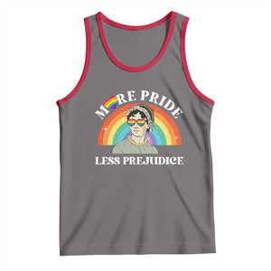 Gay Pride Tank Top More Pride Less Prejudice LGBT Pride Month TS02 Deep Heather Red Print Your Wear