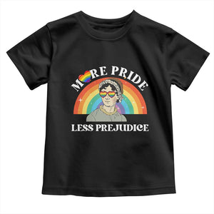 Gay Pride Toddler T Shirt More Pride Less Prejudice LGBT Pride Month TS02 Black Print Your Wear
