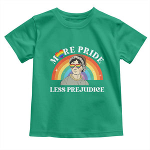 Gay Pride Toddler T Shirt More Pride Less Prejudice LGBT Pride Month TS02 Irish Green Print Your Wear