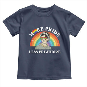Gay Pride Toddler T Shirt More Pride Less Prejudice LGBT Pride Month TS02 Navy Print Your Wear