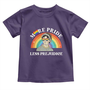 Gay Pride Toddler T Shirt More Pride Less Prejudice LGBT Pride Month TS02 Purple Print Your Wear