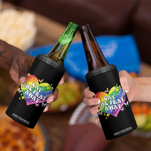 Gay the Pray Away 4 in 1 Can Cooler Tumbler LGBTQIA Say Gay Pride Month TS02 Print Your Wear