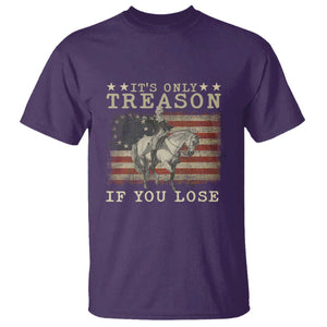 George Washington It's Only Treason If You Lose 4th Of July T Shirt Vintage Retro TS10 Purple Print Your Wear
