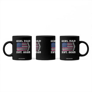 Girl Dad Est. 2025 Coffee Mug American USA Flag Pink Dad Fathers Day TS10 Print Your Wear