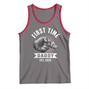 Girl Dad Est. 2025 Tank Top Fist Time Daddy To Be TS10 Deep Heather Red Print Your Wear