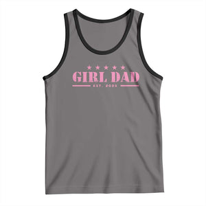 Girl Dad Est. 2025 Tank Top TS10 Deep Heather Black Print Your Wear