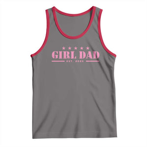 Girl Dad Est. 2025 Tank Top TS10 Deep Heather Red Print Your Wear