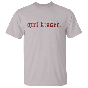 Girl Kisser T Shirt Funny Lesbian Pride TS10 Ice Gray Print Your Wear