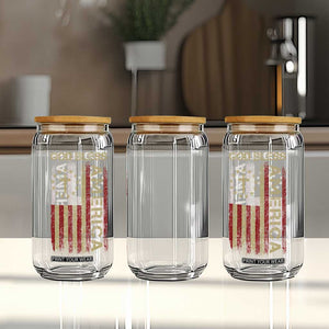 God Bless America Glass Can American Flag 4th Of July Patriotic Christian TS10 Print Your Wear