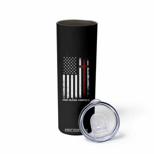 God Bless America Skinny Tumbler America Pride USA US Flag Patriotic 4th of July TS10 Print Your Wear