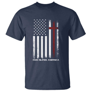 God Bless America T Shirt America Pride USA US Flag Patriotic 4th of July TS10 Navy Print Your Wear