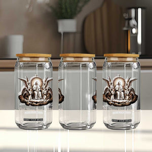 God Bless Pope Francis Glass Can Memorial Angel Catholic Faith & Unity TS02 Print Your Wear