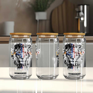 God Bless Pope Leo XIV Glass Can Lion American Flag TS11 Print Your Wear