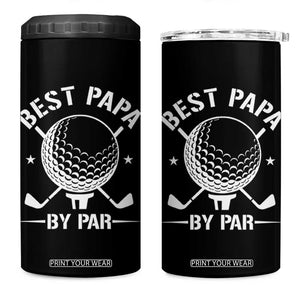 Golf Dad 4 in 1 Can Cooler Tumbler Best Papa By Par Golfer Fathers Day Gifts TS10 One Size: 16 oz Black Print Your Wear