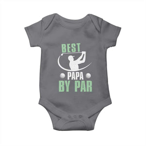Golf Dad Baby Onesie Best Papa By Par Funny Golfer Fathers Day Gifts TS10 Charcoal Print Your Wear