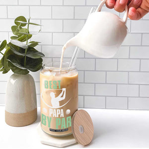 Golf Dad Glass Can Best Papa By Par Funny Golfer Fathers Day Gifts TS10 Print Your Wear