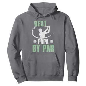 Golf Dad Hoodie Best Papa By Par Funny Golfer Fathers Day Gifts TS10 Charcoal Print Your Wear
