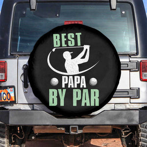 Golf Dad Spare Tire Cover Best Papa By Par Funny Golfer Fathers Day Gifts TS10 No hole Black Print Your Wear