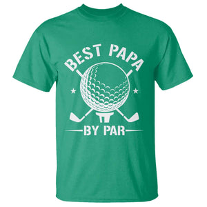 Golf Dad T Shirt Best Papa By Par Golfer Fathers Day Gifts TS10 Irish Green Print Your Wear