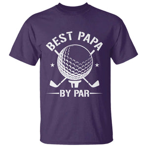 Golf Dad T Shirt Best Papa By Par Golfer Fathers Day Gifts TS10 Purple Print Your Wear