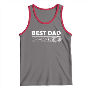Golf Dad Tank Top Best Dad By Par Golfing Golfer Funny Fathers Day Gifts TS10 Deep Heather Red Print Your Wear