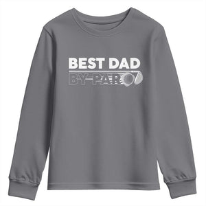 Golf Dad Youth Sweatshirt Best Dad By Par Golfing Golfer Funny Fathers Day Gifts TS10 Charcoal Print Your Wear
