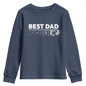 Golf Dad Youth Sweatshirt Best Dad By Par Golfing Golfer Funny Fathers Day Gifts TS10 Navy Print Your Wear
