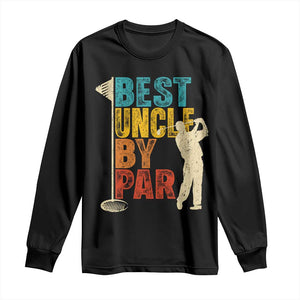 Golf Gifts for Uncle Long Sleeve Shirt Golf Fathers Day Golfer Uncle Gift TS10 Black Print Your Wear