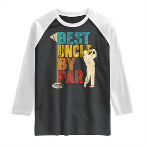 Golf Gifts for Uncle Raglan Shirt Golf Fathers Day Golfer Uncle Gift TS10 Black White Print Your Wear