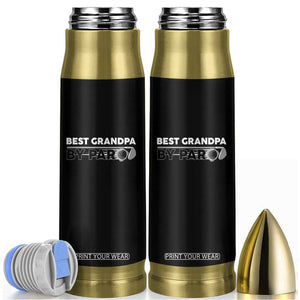 Golf Grandpa Bullet Tumbler Best Grandpa By Par Golfing Golfer Funny Fathers Day Gifts TS10 Black Print Your Wear