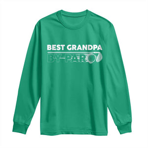 Golf Grandpa Long Sleeve Shirt Best Grandpa By Par Golfing Golfer Funny Fathers Day Gifts TS10 Irish Green Print Your Wear