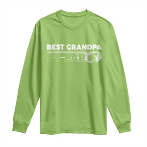 Golf Grandpa Long Sleeve Shirt Best Grandpa By Par Golfing Golfer Funny Fathers Day Gifts TS10 Lime Print Your Wear