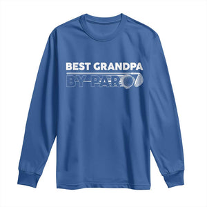 Golf Grandpa Long Sleeve Shirt Best Grandpa By Par Golfing Golfer Funny Fathers Day Gifts TS10 Royal Blue Print Your Wear