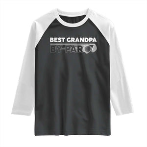 Golf Grandpa Raglan Shirt Best Grandpa By Par Golfing Golfer Funny Fathers Day Gifts TS10 Black White Print Your Wear