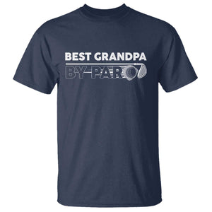 Golf Grandpa T Shirt Best Grandpa By Par Golfing Golfer Funny Fathers Day Gifts TS10 Navy Print Your Wear
