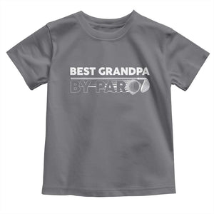 Golf Grandpa Toddler T Shirt Best Grandpa By Par Golfing Golfer Funny Fathers Day Gifts TS10 Charcoal Print Your Wear