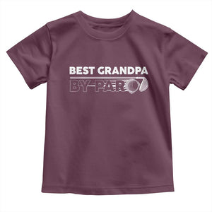Golf Grandpa Toddler T Shirt Best Grandpa By Par Golfing Golfer Funny Fathers Day Gifts TS10 Maroon Print Your Wear