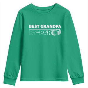 Golf Grandpa Youth Sweatshirt Best Grandpa By Par Golfing Golfer Funny Fathers Day Gifts TS10 Irish Green Print Your Wear
